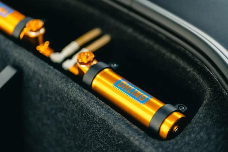 a close up of a metal object in a case